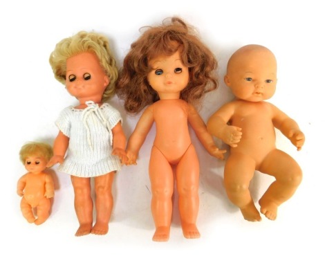 Four 1970s dolls, comprising Palitoy Christopher and three other Palitoy dolls. (4)