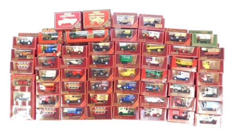 A large quantity of Models of Yesteryear, to include cars and trucks. (4 trays)