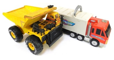 A Truck Sounds Big Bruiser dumper truck, and a Micro Machines car storage truck. - 3