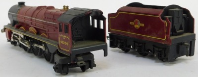 A Tri-ang Princess Royal OO gauge locomotive and tender, in BR maroon livery, 46200. - 4