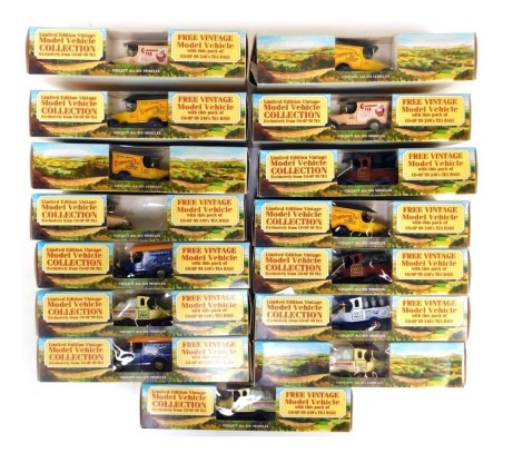 A group of Co-op Tea diecast vehicles, boxed. (1 box)