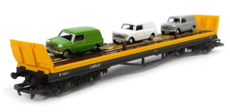 Hornby OO gauge car transporter three Skale Auto vans, R6398, boxed.