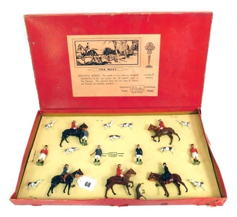 A Britain's The Meet hunting series set, boxed.