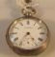 A Victorian silver cased open face pocket watch