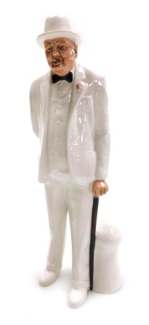 A Royal Doulton figure of Sir Winston Churchill, modelled by Adrian Hughes, HN3057, boxed.