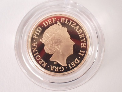 A Royal Mint full gold sovereign dated 2021, in presentation case, with certificate number 5295. - 3