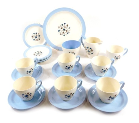 A Copeland Spode Hamilton pattern part tea set.