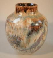 A John Calver Studio pottery vase of baluster form