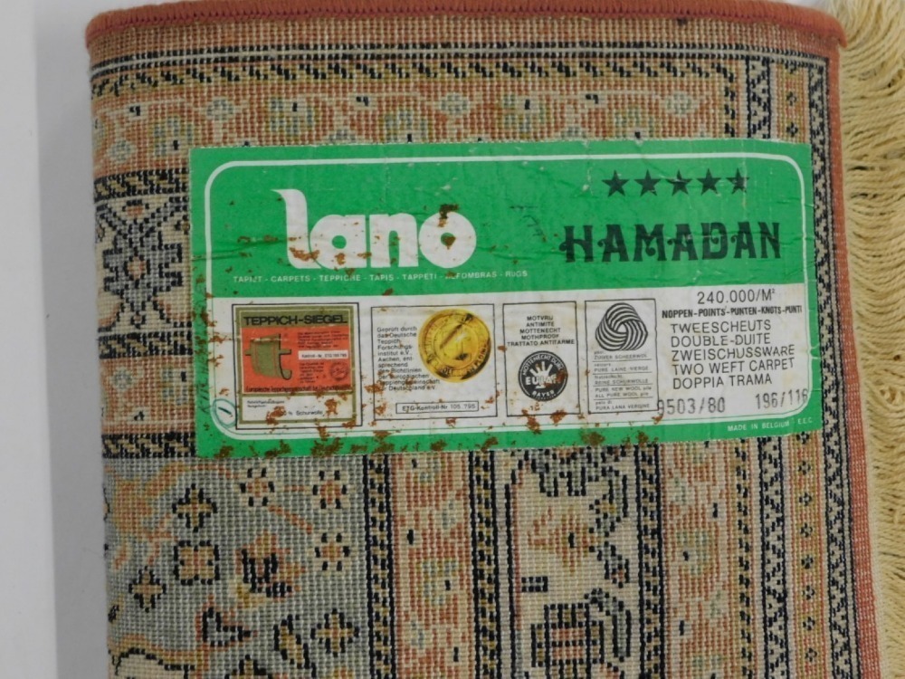 A Lano hammerdan wool rug, 197cm x