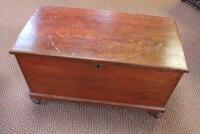 A Victorian pine blanket box.