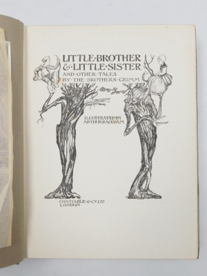 Grimm (The Brothers). Little Brother & Little Sister, and other tales, illustrated by Arthur Rackham, first edition, gilt tooled green cloth, published by Constable & Company Limited, London, 1917. - 2