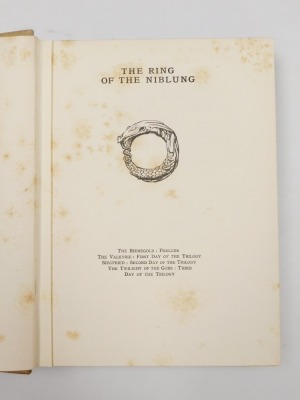 Wagner (Richard). The Rhinegold & The Valkyrie, Siegfried and The Twilight of The Gods, 2 vols, first edition, translated into English by Margaret Armour, illustrated by Arthur Rackham, gilt tooled brown cloth, published by William Heimemann, London 1910 - 3