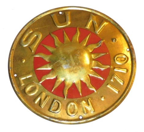 A fire mark for Sun London 1710, tin, (Addis Ref 3L9(i)).