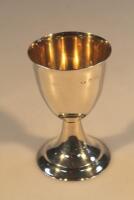 An Irish silver small chalice of plain form