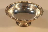 An Edwardian silver miniature comport