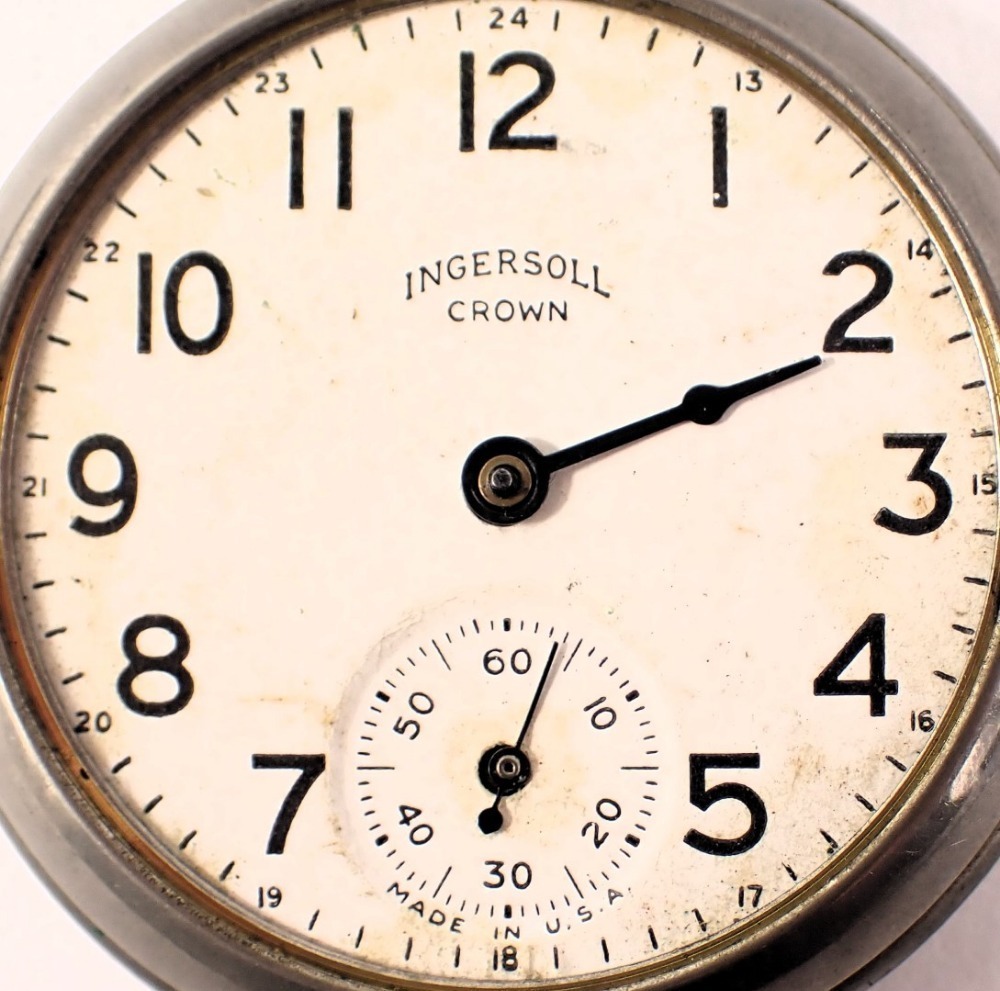 Ingersoll crown hotsell pocket watch