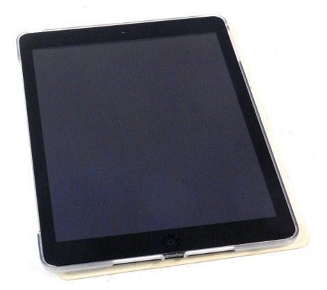 An Apple iPad Air 2, 128GB, model number MGTX2X/A, serial number DLXPC006GSW1, in Space Grey, boxed.