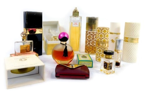 A group of perfume, to include Coco Chanel, Elizabeth Arden Fifth Avenue, Madame Rochas, Nina Ricci, etc., some with contents.