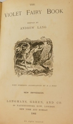 Lang (Andrew) The Violet Fairy Book, New Impression, published Longman Green and Co 1902, copyright 1901, (AF) - 3