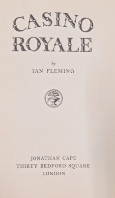 Fleming (Ian). Casino Royale, published by Jonathan Cape, reissue 1957, green dust jacket. - 3