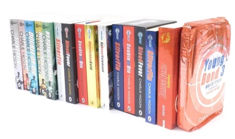 Higson (Charlie). James Bond, a collection of James Bond paperback novels, including a triple box set, comprising Silverfin, Blood Fever, Double or Die, published 2008, signed limited edition 334/1000, and other mainly first edition or limited editions, i