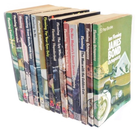 Fleming (Ian). James Bond, various paperback editions published by Pan, circa 1970s. (14 vols)