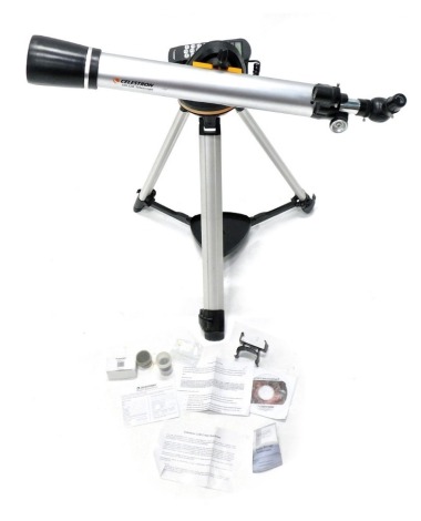 A Celestron 60LCM telescope, with tripod.