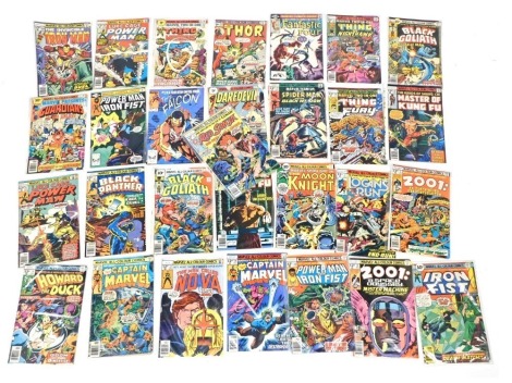 Marvel Comics, Power Man 45 July 2149, The Things and Marbius, 15 May 02906, Power Man and Ironfist Feb 67, The Falcon 1 Nov, Thor 240 Oct 02450, Daredevil 133 May 02459 (AF), Fantastic Four Oct 235, etc. (a quantity)