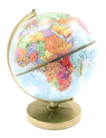 A Replogie World Nations Series 12" globe, on stand, 40cm high.