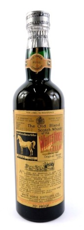 A Whitehorse Cellars Original Blend Old Scotch Whisky, bottled in 1957, number 1093962.