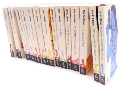 Fleming (Ian). James Bond, Penguin paperbacks, the complete set with covers by Michael Gillette, all first editions circa 2009. (14 vols)