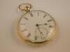 A Victorian 18ct gold open faced pocket watch