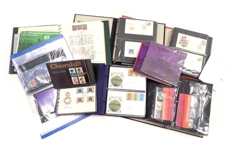 A collection of first day covers, to include British Flowers, mixed, Post Office packs, Post Office Stamp Collections for the Nations, and others, enclosed in various albums. (a quantity)