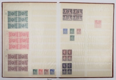 Philately. Five albums of stamps, George V, QEII, British and mixed European, Churchill Reign, and Australia. (5) - 4