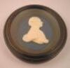 A 19thC wax profile of a gentleman