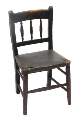 A 19thC child's chair.