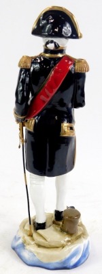 A porcelain figure of Lord Nelson by Michael Sutty, model no 121, limited edition of 500, 37cm high. - 2