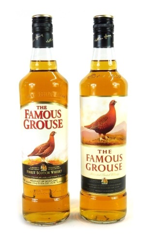 Two bottles of The Famous Grouse Blended Scotch whisky, 70cl.