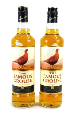 Two bottles of The Famous Grouse Blended Scotch whisky, 70cl.