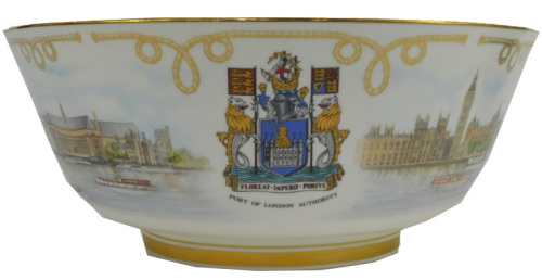 A Wedgwood London Thames limited edition bowl, 92/500, 33cm diameter.