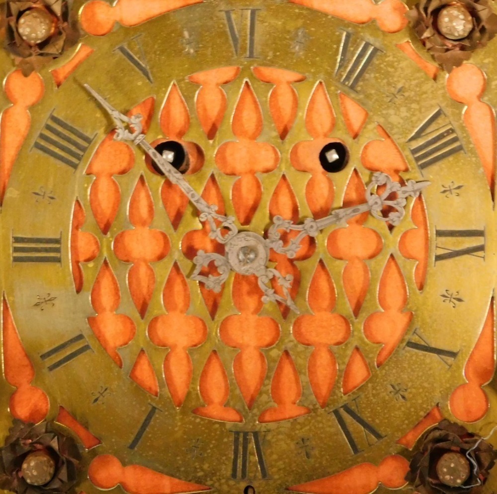 A late 19thC Neo-Gothic architectural oak cased wall clock, possibly ...