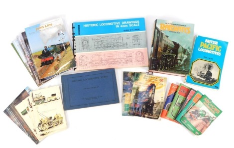 A group of railway locomotive related books and pamphlets, to include ABC of GWR Locomotives, Southern Locomotives, Joint Line British Pacific Locomotives, Ellis (Hamilton) The Pictorial Encyclopaedia of Railways, and others. (a quantity)