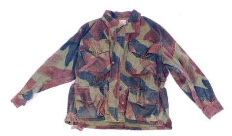 A camouflage Belgian Paratrooper Denison smock, bears label RAKA, ABL 4 48/56, 1956.