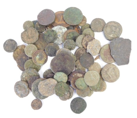 A small collection of Roman and other ancient coins. (approx 75)