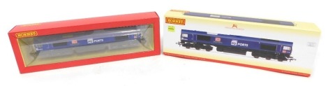 A Hornby OO gauge Class 66 diesel electric locomotive, Teesport Express, 66109, PD Ports livery, R3919, boxed.