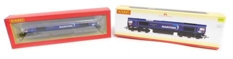 A Hornby OO gauge Class 66 diesel electric locomotive, Maritime Intermodal 2, 66047, DB Maritime livery, R3887, boxed.