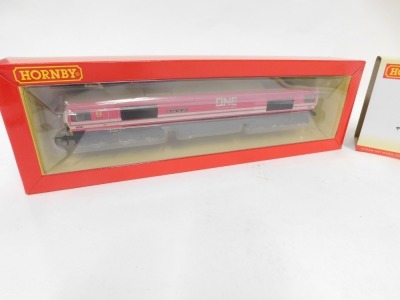 A Hornby OO gauge Class 66 diesel electric locomotive As One We Can, 66587, Ocean Network Express livery, R3923, boxed. - 2