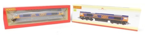 A Hornby OO gauge Class 66 diesel electric locomotive Cambridge PSB, 66733, GB Rail Freight blue, R3916, boxed.