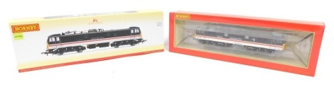 A Hornby OO gauge Class 87 electric locomotive King Arthur, 87010, Intercity Swallow livery, R3582, boxed.