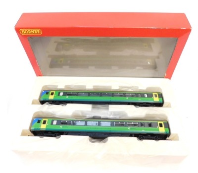 A Hornby OO gauge Class 156 two car DMU, Central Trains livery, 156401, R2511, boxed.